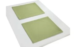 Adam Set De Table Uni Collection 30 Cm X 40 Cm, 2 Pièces, Vert Clair - Nappes De Table