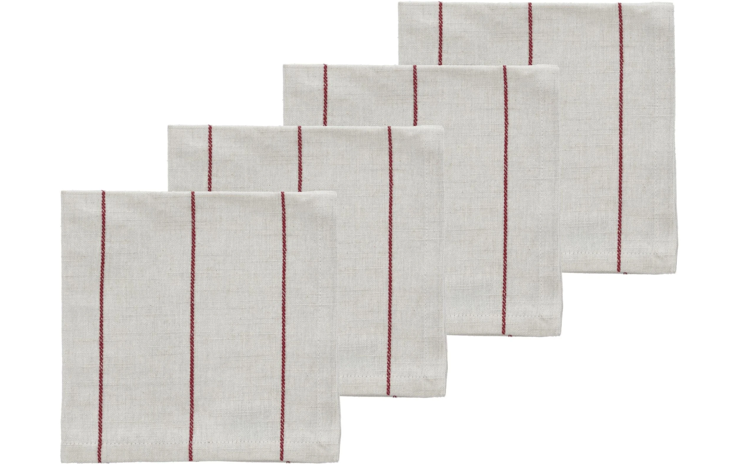 Serviette en tissu Line 45 cm x 45 cm, 4 Pièce/s, Crème/Rouge - Serviettes Södahl Serviette En Tissu Line 45 Cm X 45 Cm, 4 Pièce/s, Crème/Rouge - Serviettes -Paderno Shop unnamed file 1098 scaled