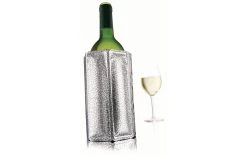 Vacuvin Manchette à Bouteille Argenté - Refroidisseur De Bouteille