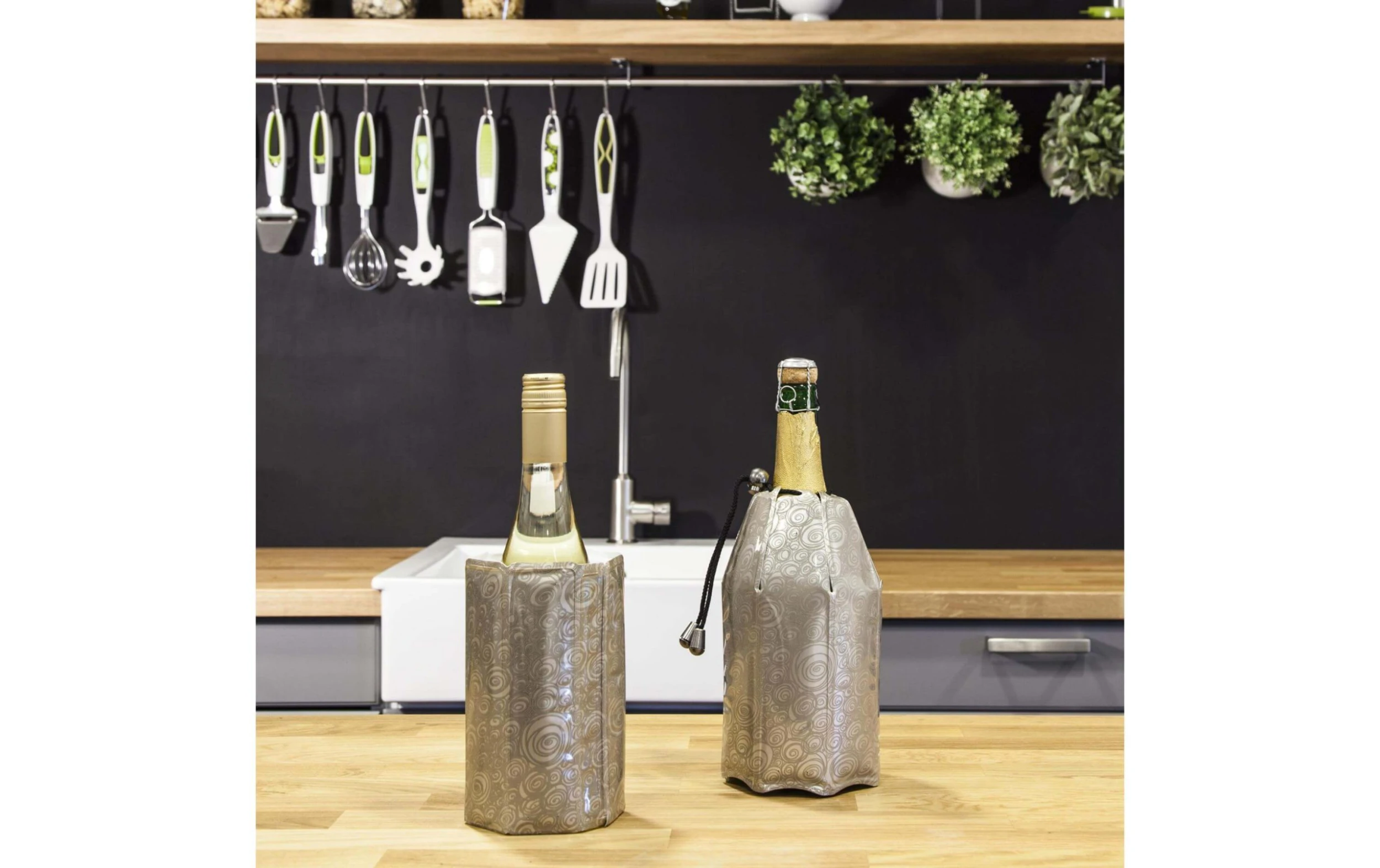 Vacuvin Refroidisseur De Vin Platinum Argenté - Refroidisseur De Bouteille 5 Vacuvin Refroidisseur De Vin Platinum Argenté - Refroidisseur De Bouteille - Image 3