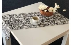 Hubatka Chemin De Table Swissness 35 Cm X 1.35 M, Noir/Blanc - Nappes De Table -Paderno Shop unnamed file 1130