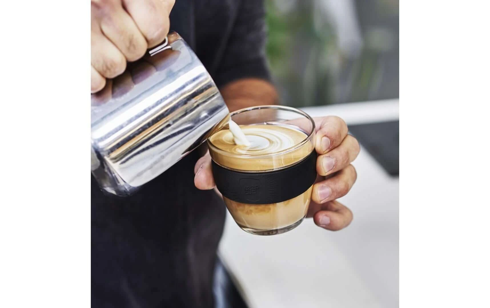 Gobelet isotherme Brew XS Verre/silicone, 177 ml, noir - Tasse KeepCup Gobelet Isotherme Brew XS Verre/silicone, 177 Ml, Noir - Tasse -Paderno Shop unnamed file 1137