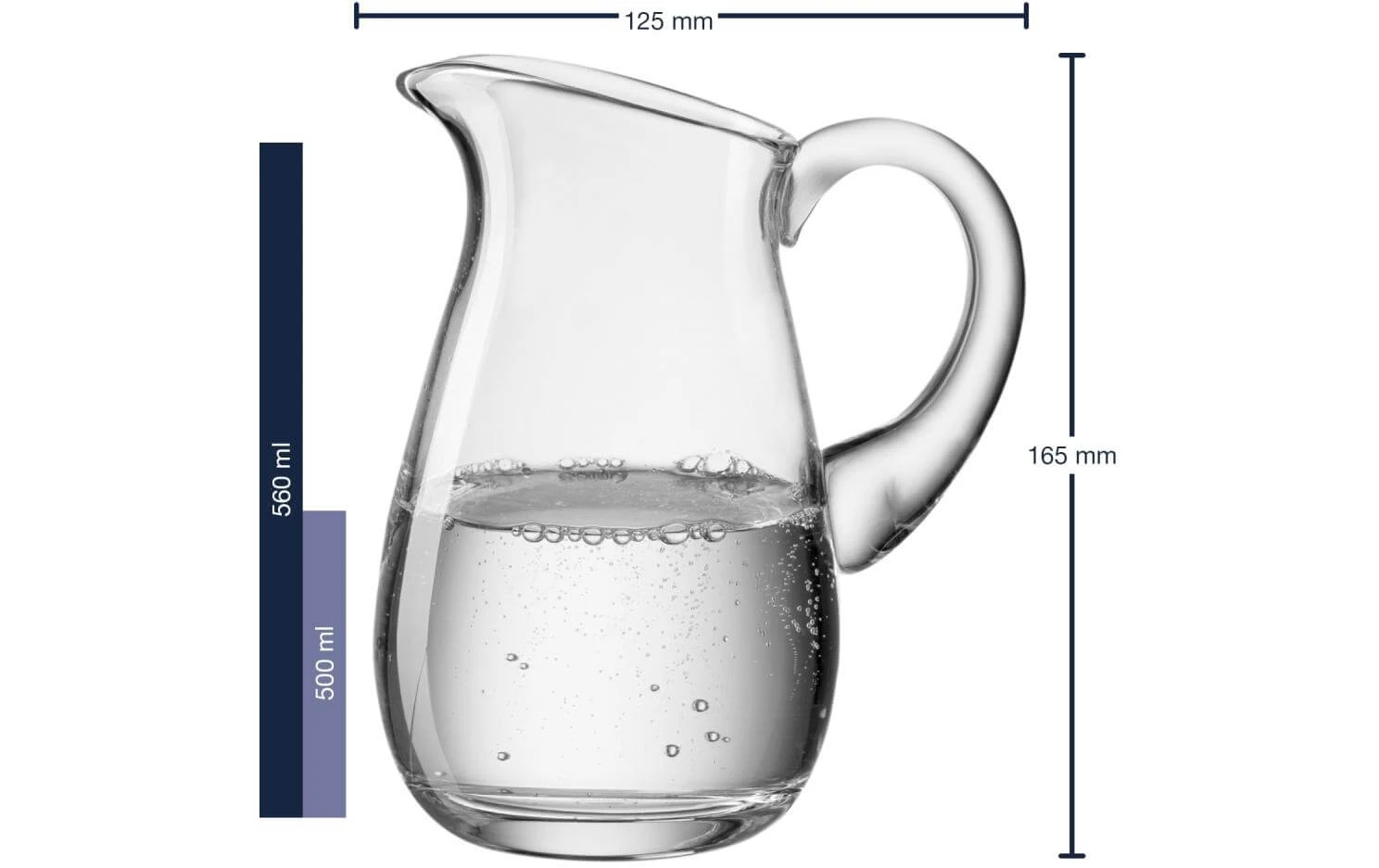 Cruche Giardino 0.5 l, Transparent - Cruche Leonardo Cruche Giardino 0.5 L, Transparent - Cruche -Paderno Shop unnamed file 1141