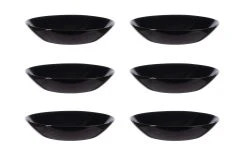 Arcoroc Assiette De Soupe Et De Pâtes Evolution Ø 20 Cm, 6 Pièce/s, Noir - Plaque
