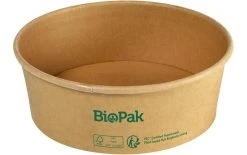 BioPak Saladier Ronda 700 Ml, Brun, 50 Pièce/s - Vaisselle Jetable