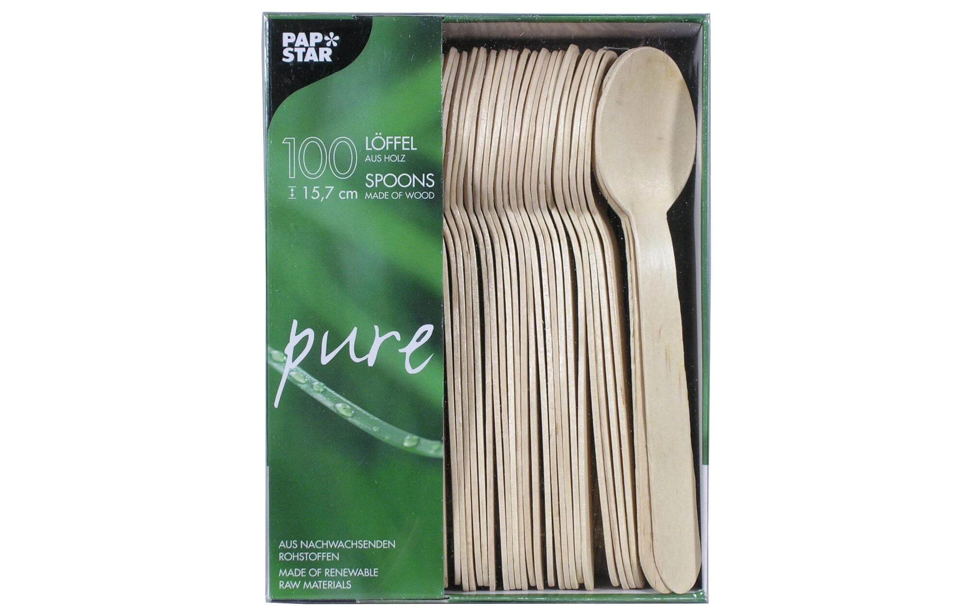 Papstar Cuillères Jetables Pure Holz 100 Pièce/s Brun - Couverts Jetables 4 Papstar Cuillères Jetables Pure Holz 100 Pièce/s Brun - Couverts Jetables - Image 2