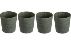 Koziol Gobelet Connect S 190 Ml, 4 Pièce/s, Gris Foncé - Verres à Boire