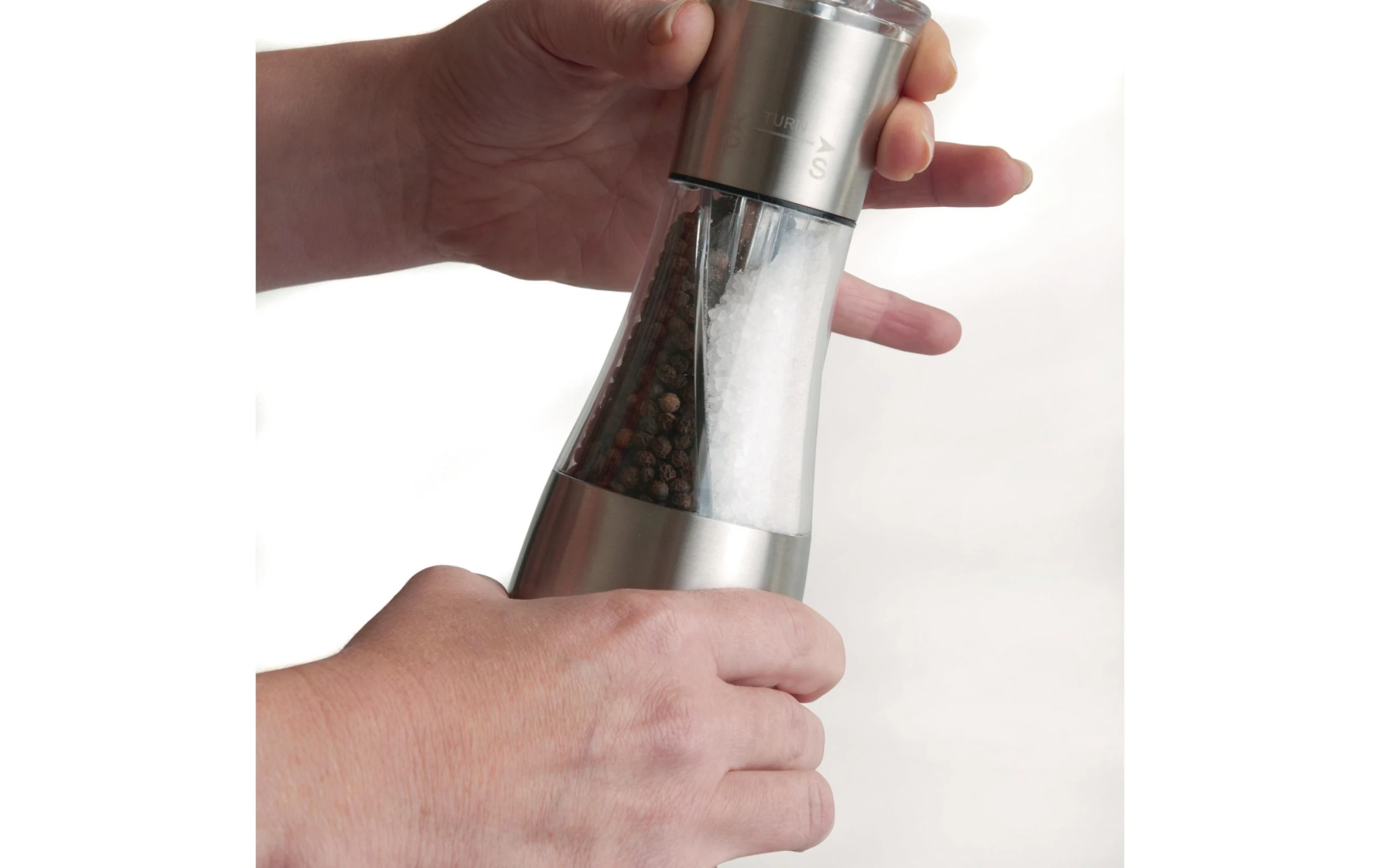 Moulins à sel ou à poivre Studio Line Argenté/Transparent - Moulin à épices BergHOFF Moulins à Sel Ou à Poivre Studio Line Argenté/Transparent - Moulin à épices -Paderno Shop unnamed file 1276 scaled