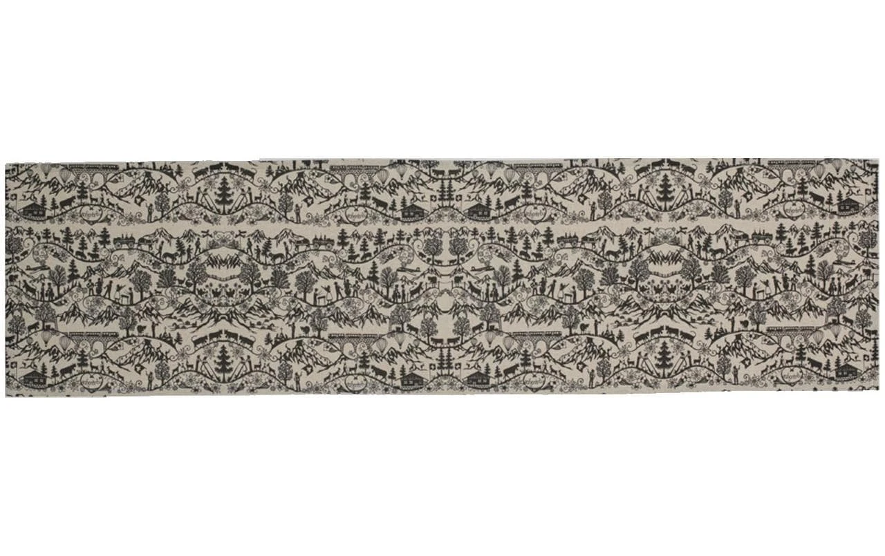 Chemin de table Swissness 48 cm x 1.35 m, Nature/Noir - Nappes de table Hubatka Chemin De Table Swissness 48 Cm X 1.35 M, Nature/Noir - Nappes De Table -Paderno Shop unnamed file 1288