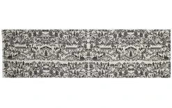 Hubatka Chemin De Table Swissness 48 Cm X 1.35 M, Noir/Blanc - Nappes De Table