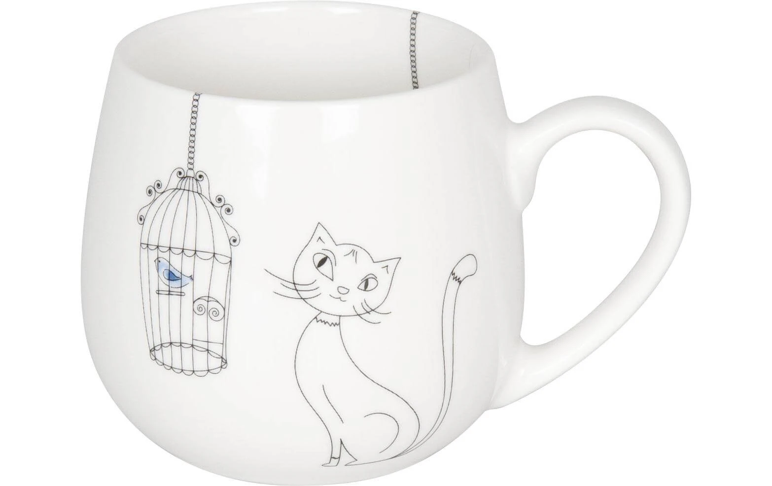 Tasse à café Cats and Birds 420 ml , 1 Pièce/s, Blanc - Tasse Könitz Tasse à Café Cats And Birds 420 Ml , 1 Pièce/s, Blanc - Tasse -Paderno Shop unnamed file 1298