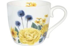 Könitz Tasse Universelle Gardening Yellow Poeny 420 Ml, 1 Pièce/s, Blanc - Tasse