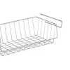 Wenko Panier à Accrocher Sur Une étagère 44 X 15 X 27 Cm Argenté - Porte-ustensiles De Cuisine