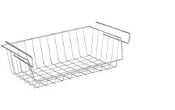 Wenko Panier à Accrocher Sur Une étagère 44 X 15 X 27 Cm Argenté - Porte-ustensiles De Cuisine