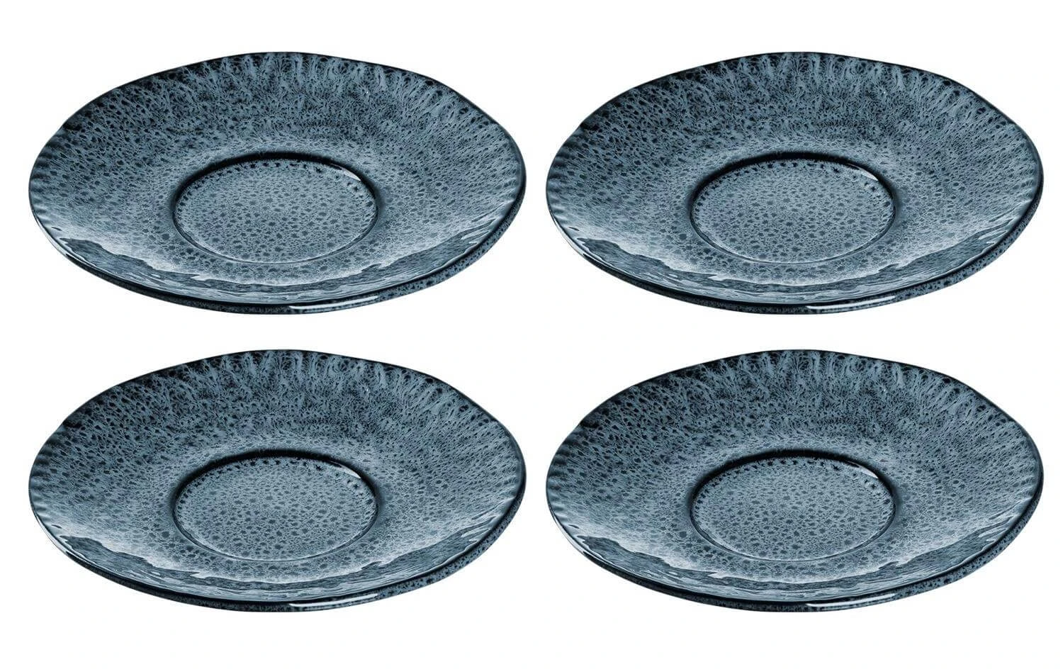 Leonardo Soucoupe Matera Ø 15 Cm, 4 Pièces, Bleu - Tasse 3 Leonardo Soucoupe Matera Ø 15 Cm, 4 Pièces, Bleu - Tasse