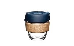 KeepCup Gobelet Isotherme Brew S Verre/liège, 227 Ml, Bleu - Tasse