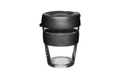 KeepCup Gobelet Isotherme Brew XS Verre/silicone, 340 Ml, Noir - Tasse
