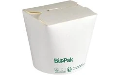 BioPak Boîte Repas Ronda Fold Blanc, 65 Pièce/s - Vaisselle Jetable