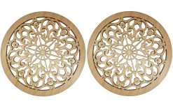 Aepll Consulting Dessous De Verre Centaurius 2 Pièces, Bois De Cerisier - Sous-verre