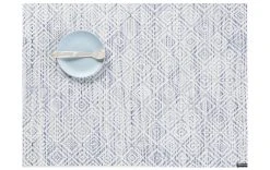 Chilewich Set De Table Rectangle Mosaic 36 Cm X 48 Cm, Bleu-blanc - Nappes De Table