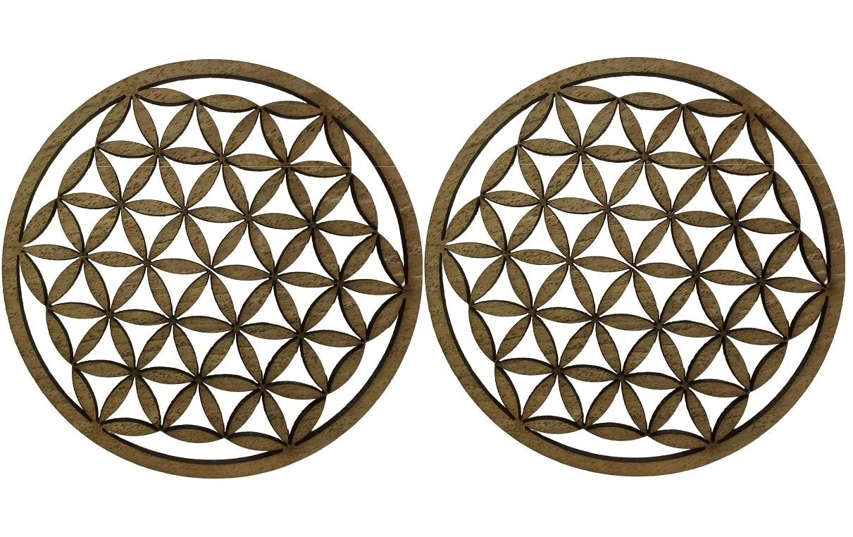 Dessous de verre Fleur de vie 2 pièces, noix - Sous-verre Aepll Consulting Dessous De Verre Fleur De Vie 2 Pièces, Noix - Sous-verre -Paderno Shop unnamed file 161