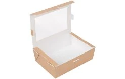 Garcia De Pou Boîte Repas Avec Fenêtre, 1000 Ml, 50 Pièce/s - Vaisselle Jetable