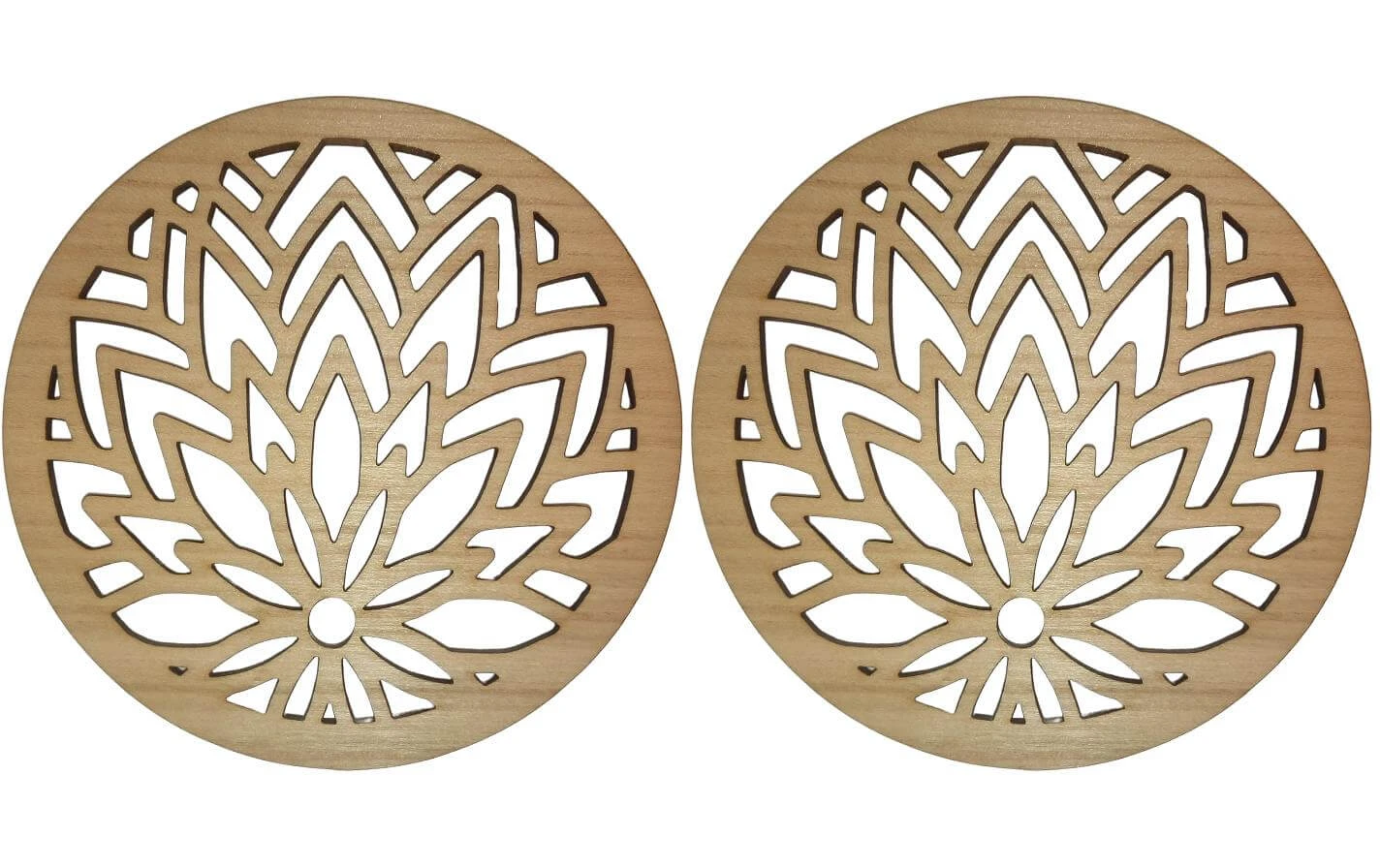 Aepll Consulting Dessous De Verre Plante De Chanvre 2 Pièces, Bois De Cerisier - Sous-verre 3 Aepll Consulting Dessous De Verre Plante De Chanvre 2 Pièces, Bois De Cerisier - Sous-verre