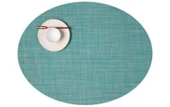 Chilewich Set De Table Mini Basketweave 36 Cm X 49 Cm, Turquoise - Nappes De Table