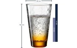 Leonardo Verre Optic 300 Ml, 6 Pièce/s, Orange - Verres à Boire -Paderno Shop unnamed file 1785