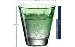 Leonardo Verre Optic Pastell 215 Ml, 6 Pièce/s, Vert - Verres à Boire -Paderno Shop unnamed file 1791