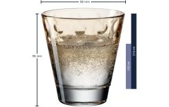 Leonardo Verre Optic Pastell 215 Ml, 6 Pièce/s, Orange - Verres à Boire -Paderno Shop unnamed file 1797