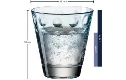 Leonardo Verre Optic Pastell 215 Ml, 6 Pièce/s, Bleu - Verres à Boire -Paderno Shop unnamed file 1800