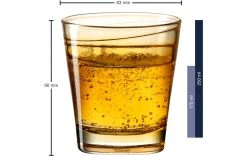 Leonardo Verre Vario Struttura 250 Ml, 6 Pièce/s, Orange - Verres à Boire -Paderno Shop unnamed file 1812