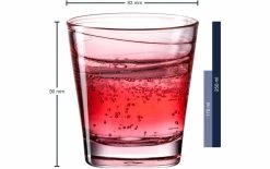 Leonardo Verre Vario Struttura 250 Ml, 6 Pièce/s, Rouge - Verres à Boire -Paderno Shop unnamed file 1815