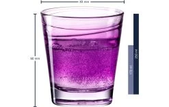Leonardo Verre Vario Struttura 250 Ml, 6 Pièce/s, Violet - Verres à Boire -Paderno Shop unnamed file 1818