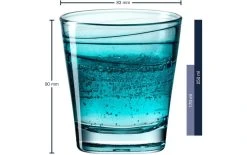 Leonardo Verre Vario Struttura 250 Ml, 6 Pièce/s, Bleu Clair - Verres à Boire -Paderno Shop unnamed file 1821