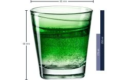 Leonardo Verre Vario Struttura 250 Ml, 6 Pièce/s, Vert - Verres à Boire -Paderno Shop unnamed file 1827