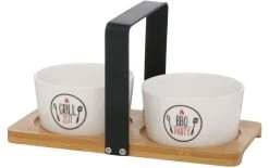 Boltze Plateau De Service Avec Petites Coupelles Griller Blanc - Plat