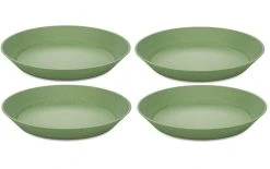 Koziol Assiette De Soupe Et De Pâtes Connect 24 Cm, 4 Pièce/s, Vert - Plaque