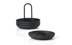 Zone Denmark Coquetier Singles 4 Pièces, Noir - Coquetier