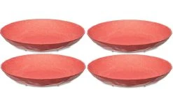 Koziol Assiette De Soupe Et De Pâtes Club 4 Pièce/s, Rouge - Plaque