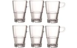 Leonardo Tasse à Latte Macchiato Senso 350 Ml, 6 Pièce/s, Transparent - Tasse