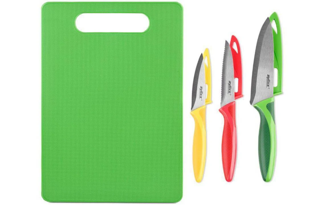 Couteau de cuisine Ensemble avec planche à découper, 4 pièces - Couteau de cuisine Zyliss Couteau De Cuisine Ensemble Avec Planche à Découper, 4 Pièces - Couteau De Cuisine -Paderno Shop unnamed file 2120