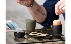 Bitz Coquetier 6 Stück, Schwarz - Coquetier -Paderno Shop unnamed file 2192