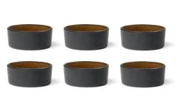 Bitz Coupelle Apéritif 7.5 Cm, 6 Pièce/s, Noir/Ambre - Bol