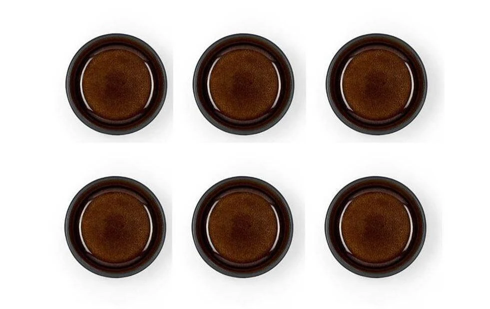 Bitz Coupelle Apéritif 7.5 Cm, 6 Pièce/s, Noir/Ambre - Bol 4 Bitz Coupelle Apéritif 7.5 Cm, 6 Pièce/s, Noir/Ambre - Bol - Image 2