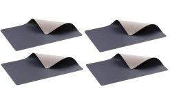 Bitz Set De Table 33 Cm X 46 Cm, 4 Pièces, Bleu Foncé/Sabler - Nappes De Table