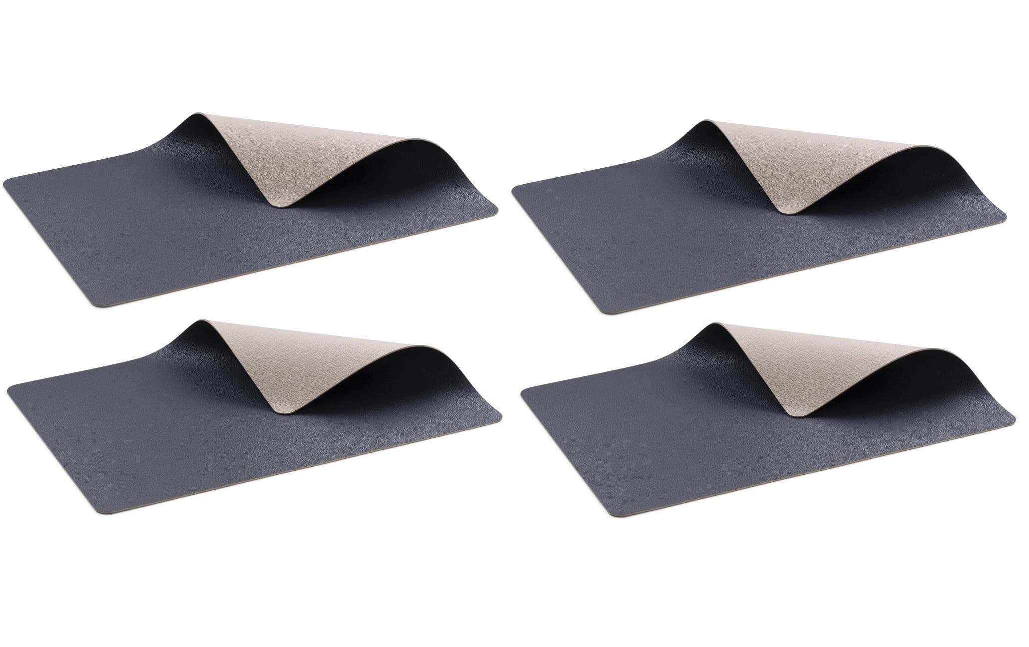 Set de table 33 cm x 46 cm, 4 pièces, Bleu foncé/Sabler - Nappes de table Bitz Set De Table 33 Cm X 46 Cm, 4 Pièces, Bleu Foncé/Sabler - Nappes De Table -Paderno Shop unnamed file 2199