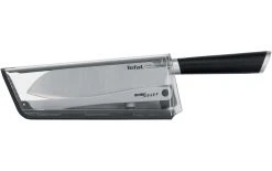 Tefal Couteau Santoku Ever Sharp 16.5 Cm, Noir - Couteau De Cuisine