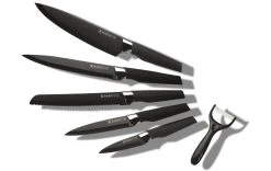 Kadastar Jeux De Couteaux Premium Black 6 Pièces, Noir/Argenté - Couteau De Cuisine -Paderno Shop unnamed file 2262